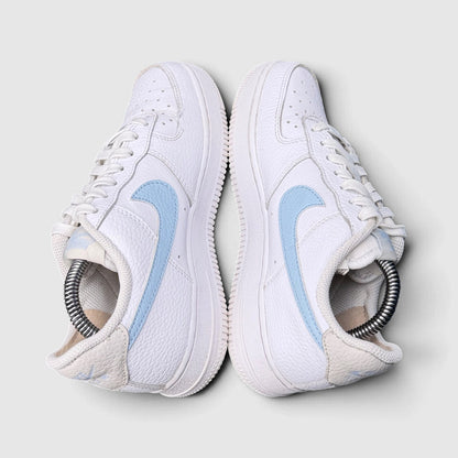 Nike Air Force 1 '07 Low Light Armory Blue, buty sportowe damskie w bardzo dobrym stanie rozmiar 36.5, widok z góry
