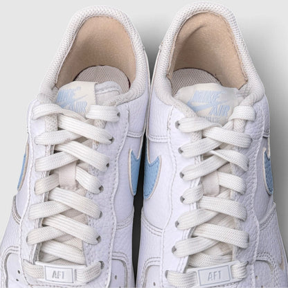 Nike Air Force 1 '07 Low Light Armory Blue, buty sportowe damskie w bardzo dobrym stanie rozmiar 36.5, język buta
