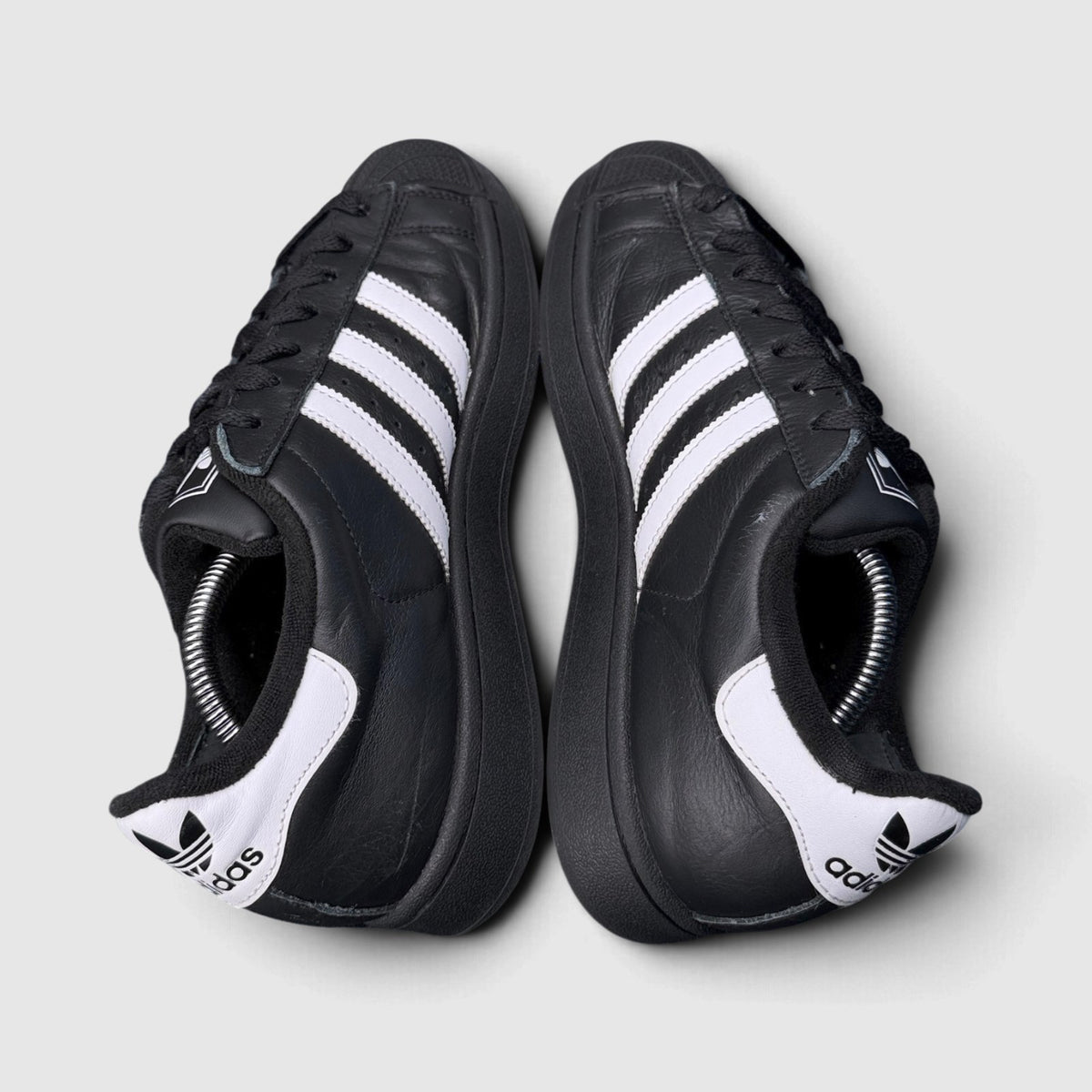 Adidas Superstar II Black White, buty sportowe damskie w bardzo dobrym stanie rozmiar 40, widok z góry