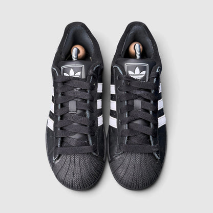 Adidas Superstar II Black White, buty sportowe damskie w bardzo dobrym stanie rozmiar 40, widok z góry