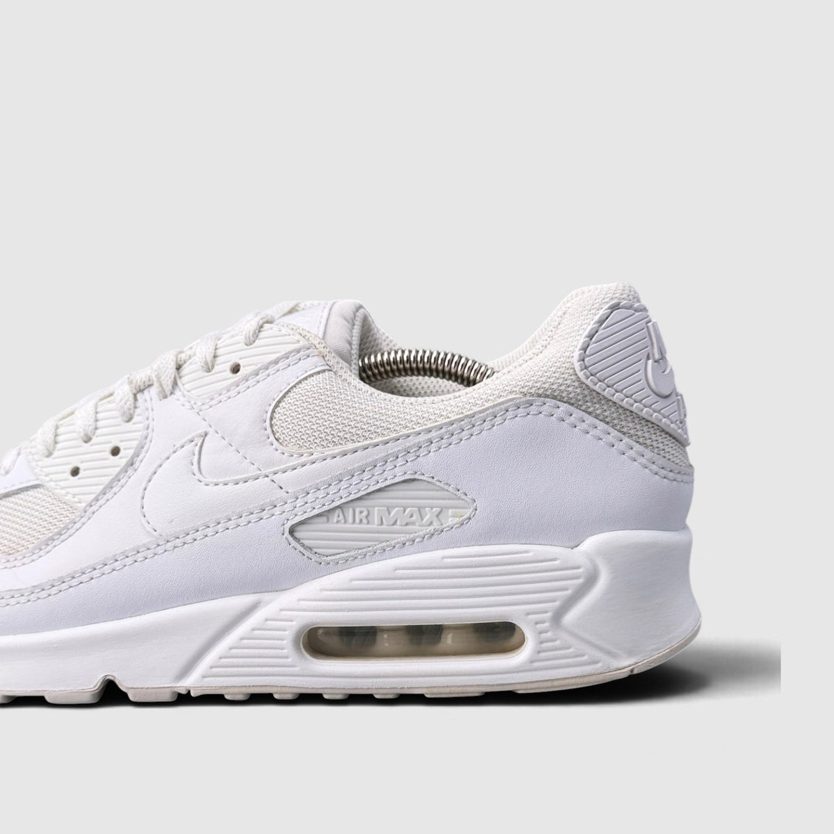 Nike Air Max 90 Triple White, buty sportowe męskie w bardzo dobrym stanie rozmiar 44.5, detal