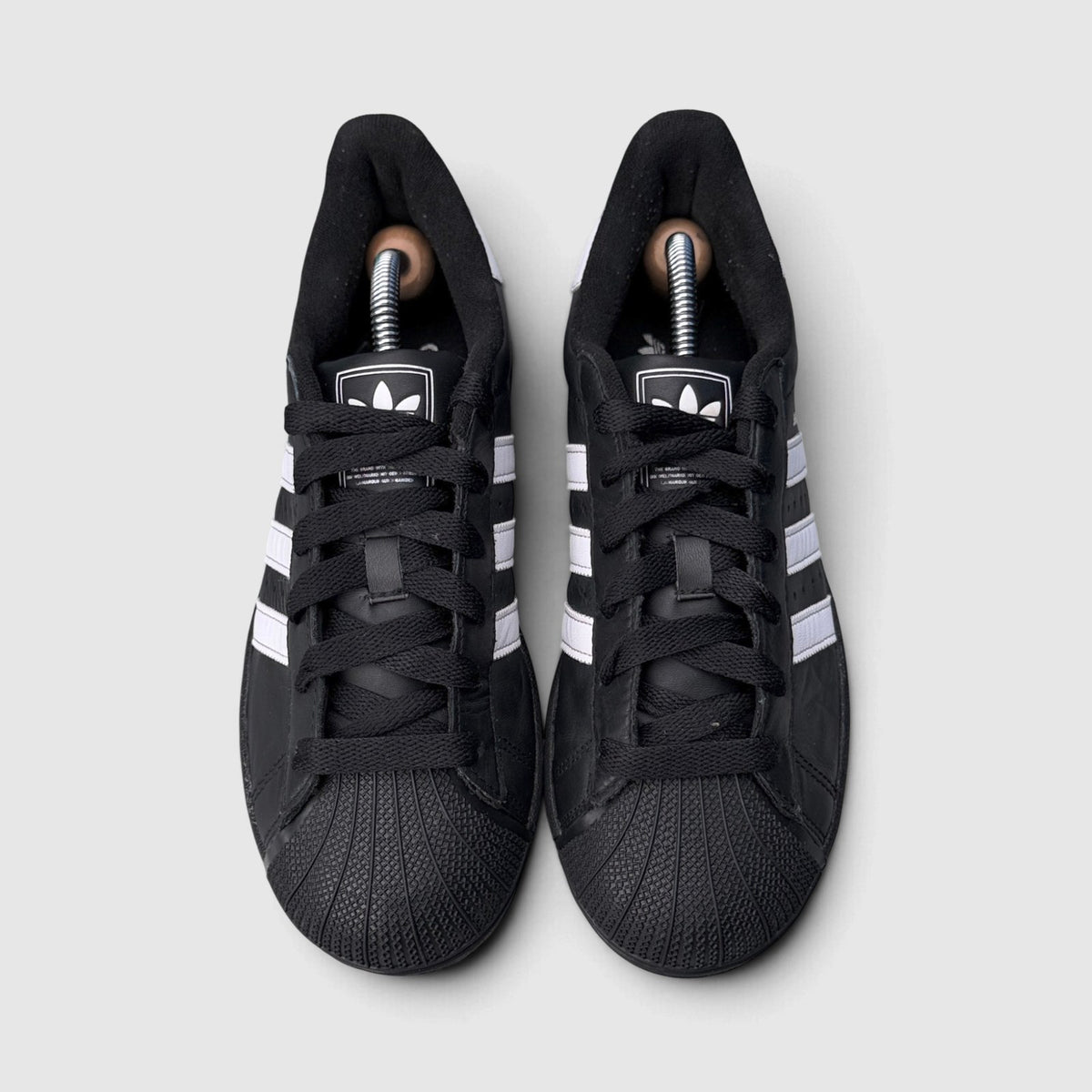 Adidas Superstar II Black White, buty sportowe damskie w bardzo dobrym stanie rozmiar 39 1/3, widok z przodu