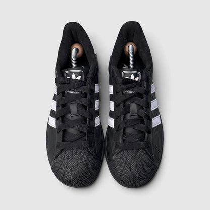 Adidas Superstar II Black White, buty sportowe damskie w bardzo dobrym stanie rozmiar 39 1/3, widok z przodu