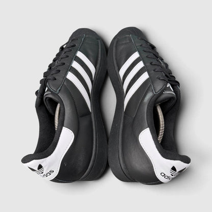 Adidas Superstar II Black White, buty sportowe męskie w bardzo dobrym stanie rozmiar 44 2/3, widok z góry
