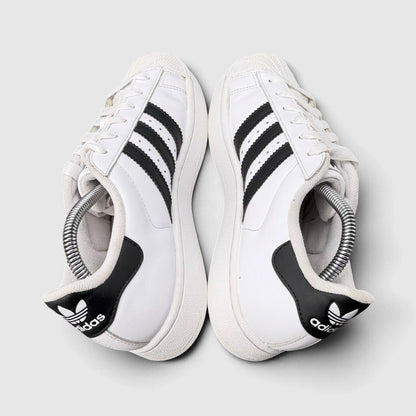 Adidas Superstar II Cloud White Black, buty sportowe damskie w bardzo dobrym stanie rozmiar 37 1/3, widok z góry