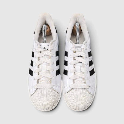 Adidas Superstar II Cloud White Black, buty sportowe damskie w bardzo dobrym stanie rozmiar 37 1/3, widok z góry