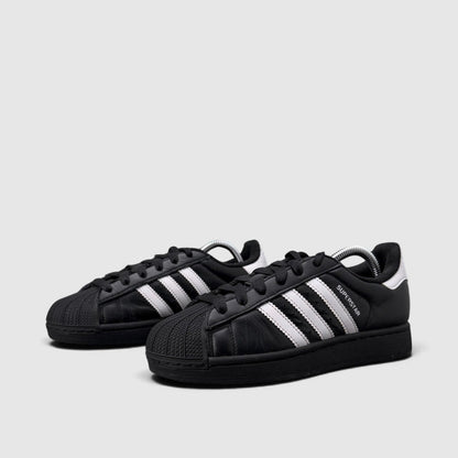 Adidas Superstar II Black White, buty sportowe damskie w bardzo dobrym stanie rozmiar 37 1/3, para butów