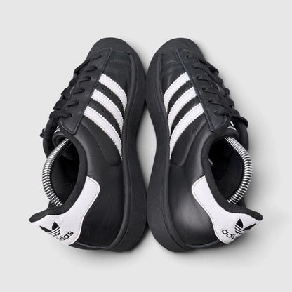 Adidas Superstar II Black White, buty sportowe damskie w bardzo dobrym stanie rozmiar 37 1/3, widok z góry