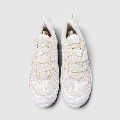 Nike Air Max 98 Triple White, buty sportowe męskie w bardzo dobrym stanie rozmiar 43, widok z góry