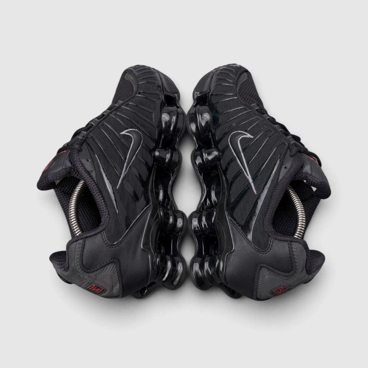 Nike Shox TL Metallic Hematite, buty sportowe męskie w bardzo dobrym stanie rozmiar 42.5, widok z góry