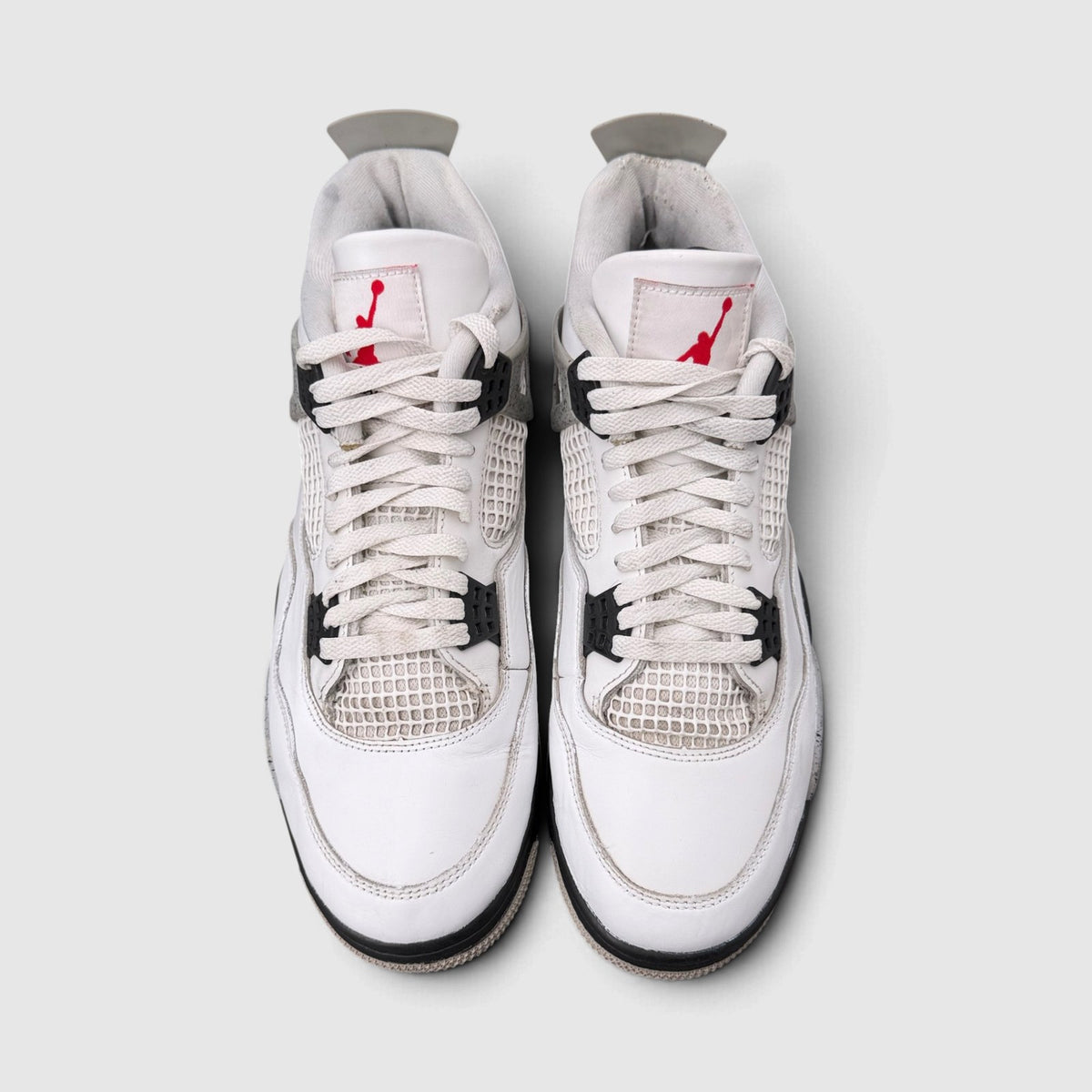 Nike Air Jordan 4 White Cement, buty sportowe męskie w bardzo dobrym stanie rozmiar 46, widok z góry