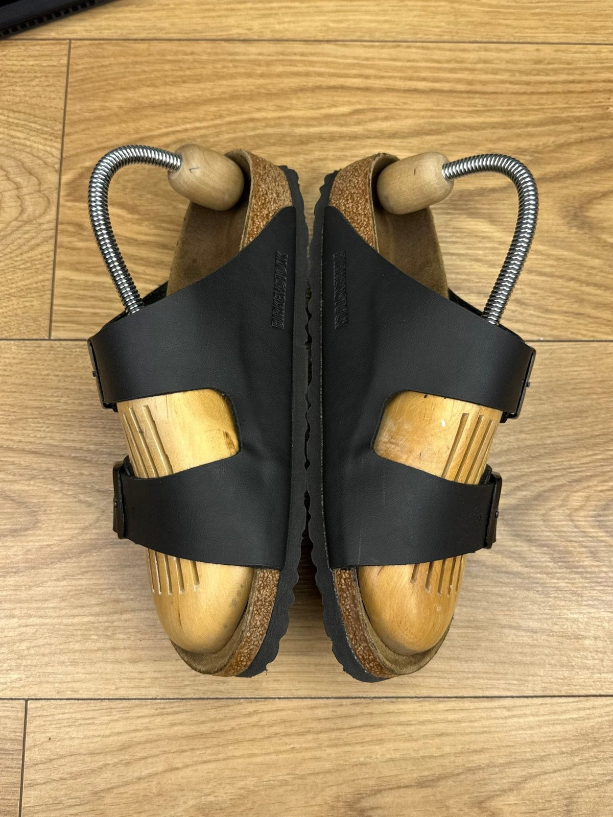 Birkenstock Arizona — klapki damskie w bardzo dobrym stanie rozmiar 39, wewnętrzny panel lewego buta