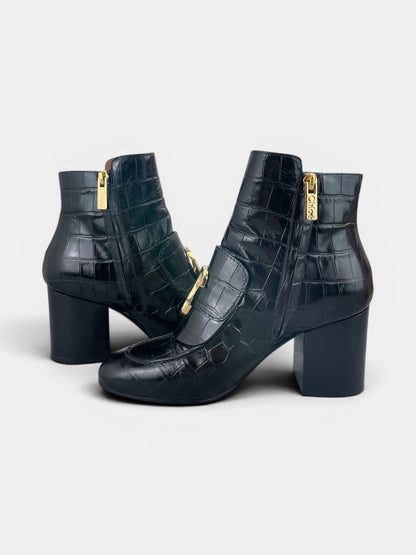 Chloé Crocodile Effect 80mm — buty zimowe damskie w bardzo dobrym stanie rozmiar 37, widok z góry na zewnętrzną stronę butów