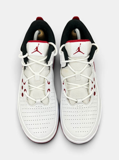 Nike Air Jordan Max Aura 5 White Black Varsity Red — buty sportowe męskie w bardzo dobrym stanie rozmiar 43, widok z góry