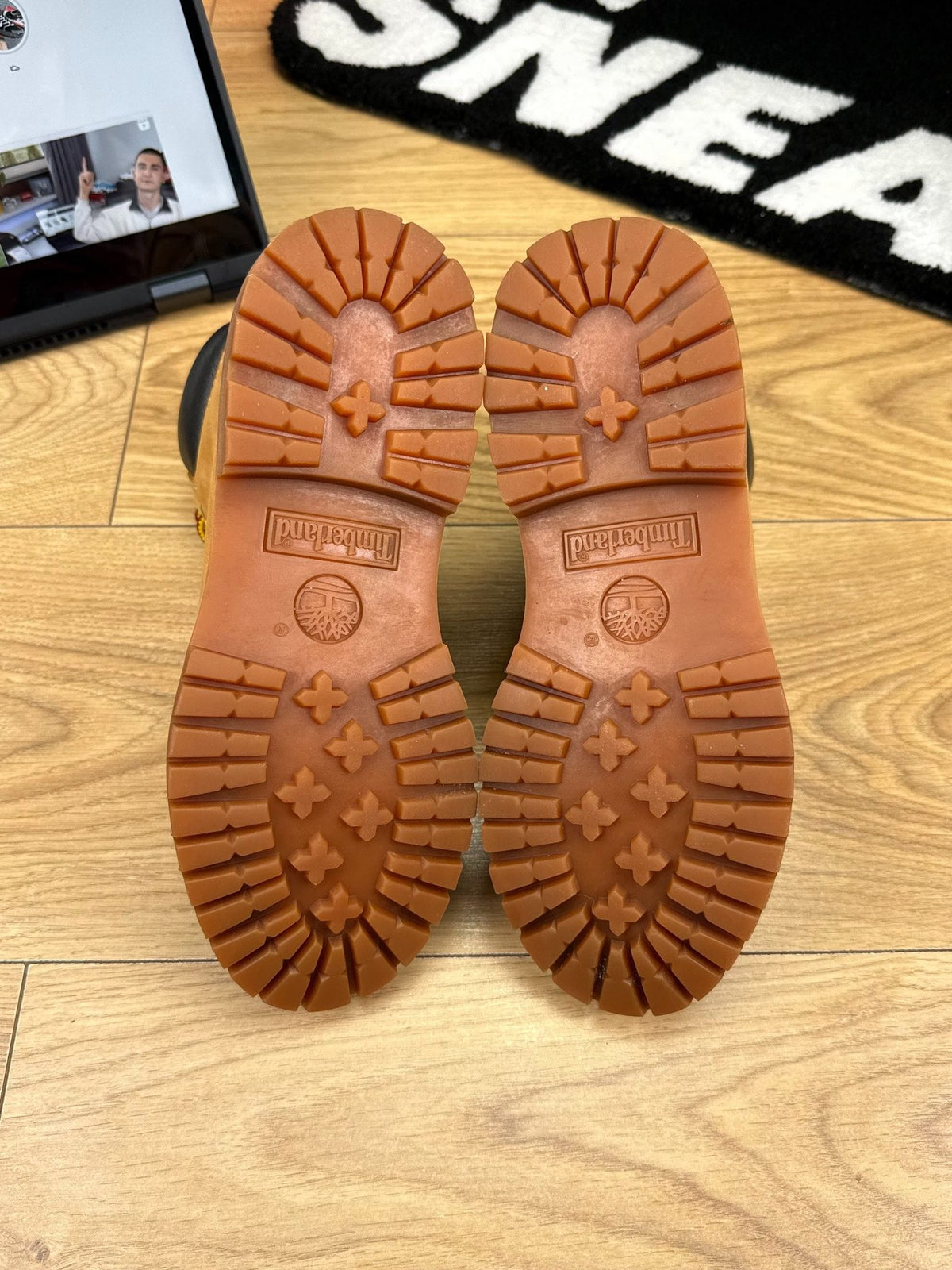 Timberland Premium 6-Inch Boot Wheat Nubuck — buty zimowe damskie w bardzo dobrym stanie rozmiar 37, widok z tyłu
