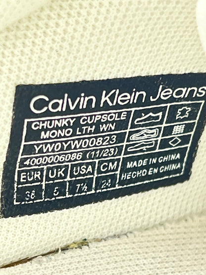 Calvin Klein Jeans Chunky Cupsole Monologo — buty sportowe damskie w bardzo dobrym stanie rozmiar 38, opcjonalne zdjęcie 1