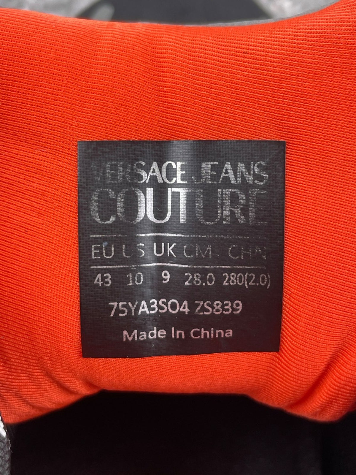 Versace Jeans Couture Sneakers — buty sportowe męskie w bardzo dobrym stanie rozmiar 43, opcjonalne zdjęcie 2