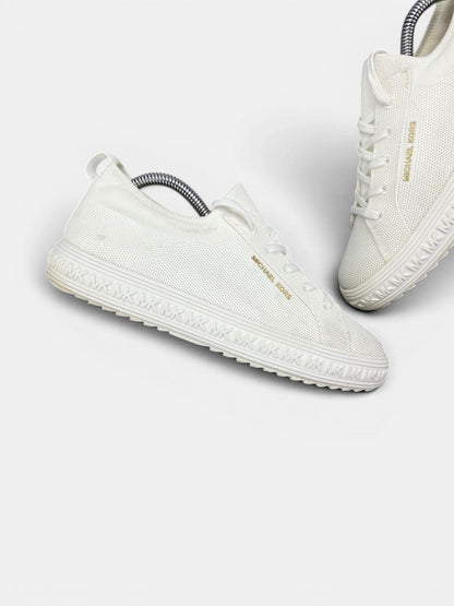 Michael Kors Grove Knit Sneakers — buty sportowe męskie w bardzo dobrym stanie rozmiar 41, zewnętrzny panel lewego buta