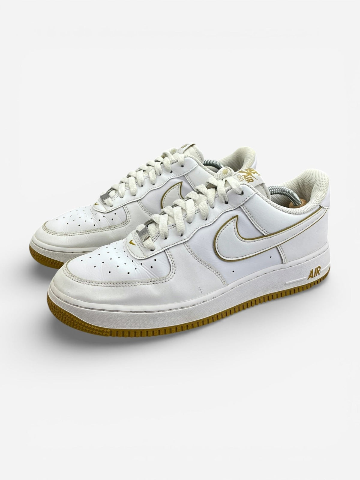 Nike Air Force 1 '07 White Bronzine, sneakersy męskie w bardzo dobrym stanie, rozmiar 44.5