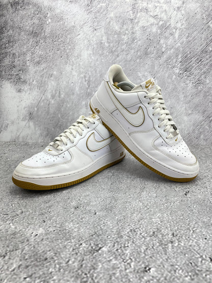 Nike Air Force 1 '07 White Bronzine, sneakersy męskie w bardzo dobrym stanie, rozmiar 44.5, ujęcie 16