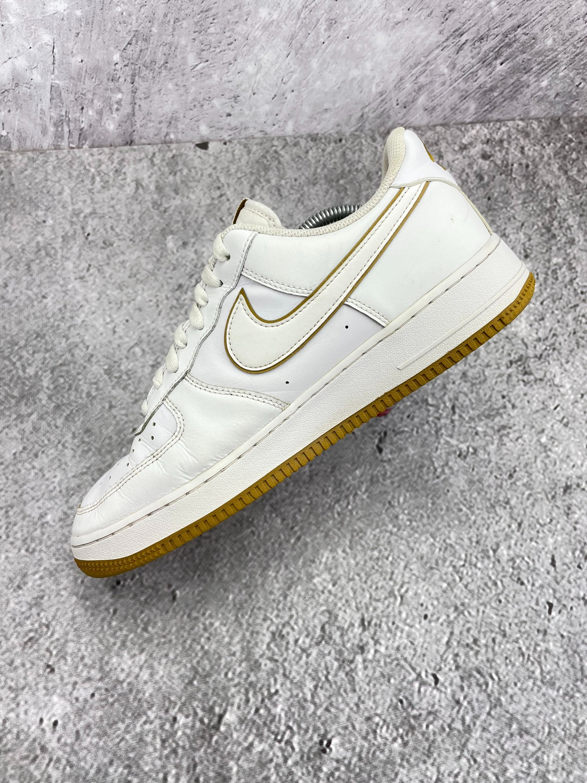 Nike Air Force 1 '07 White Bronzine, sneakersy męskie w bardzo dobrym stanie, rozmiar 44.5, ujęcie 8