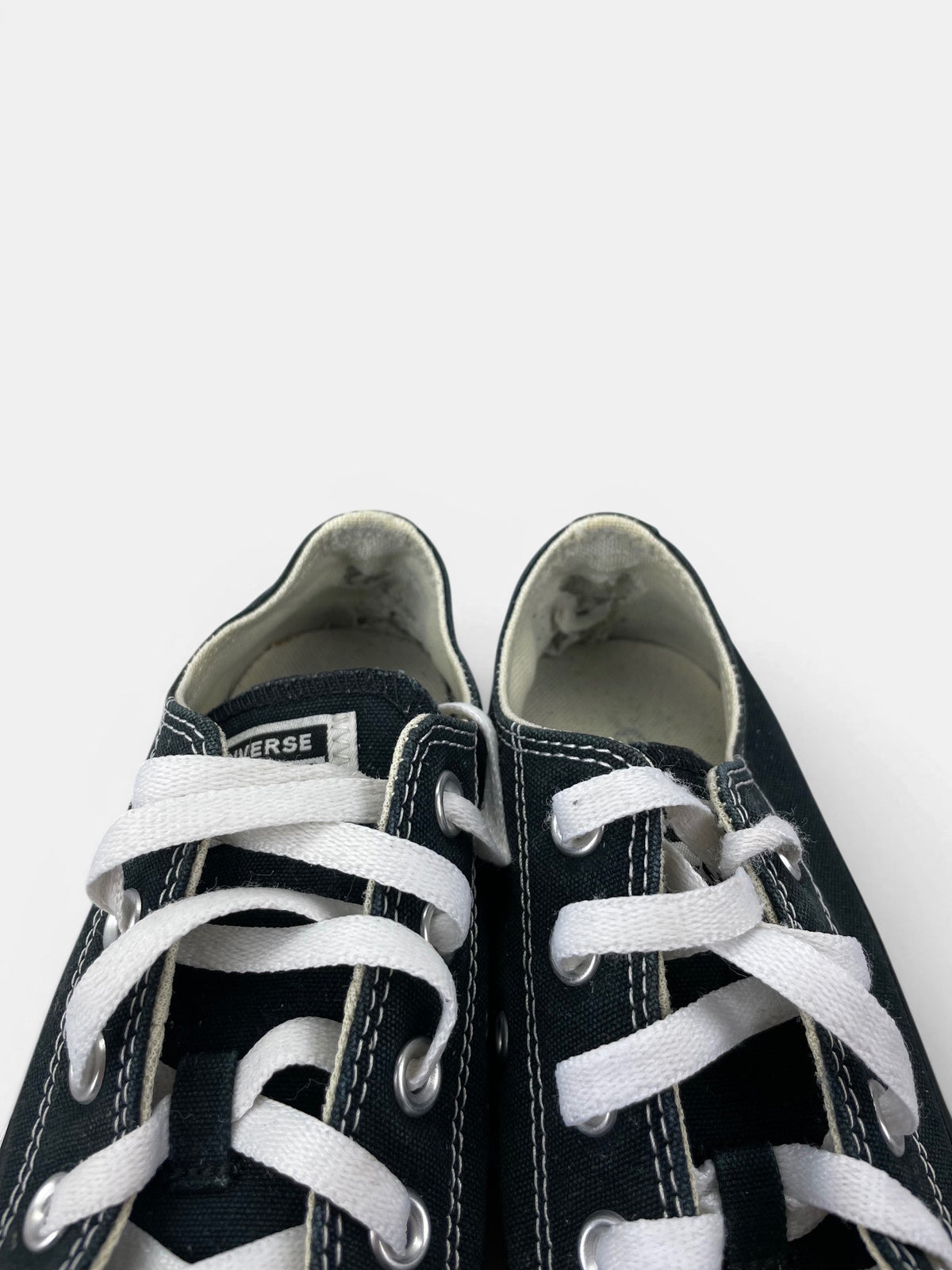 Converse Chuck Taylor All Star Black — buty sportowe damskie w bardzo dobrym stanie rozmiar 36.5, zapiętki butów