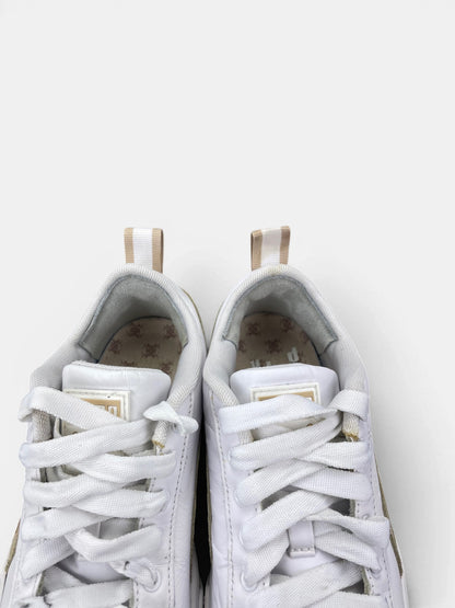 Puma Mayze T7 White Brown — buty sportowe damskie w bardzo dobrym stanie rozmiar 38, zapiętki butów