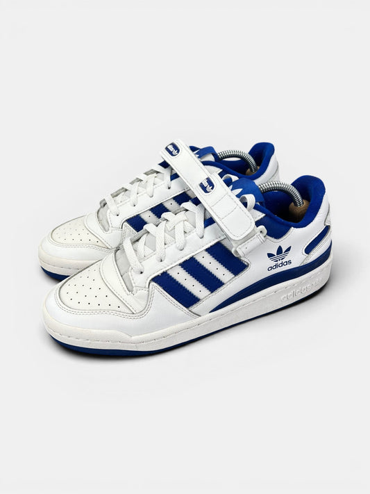 Adidas Forum Low White Royal Blue — buty sportowe męskie w bardzo dobrym stanie rozmiar 42, widok z boku