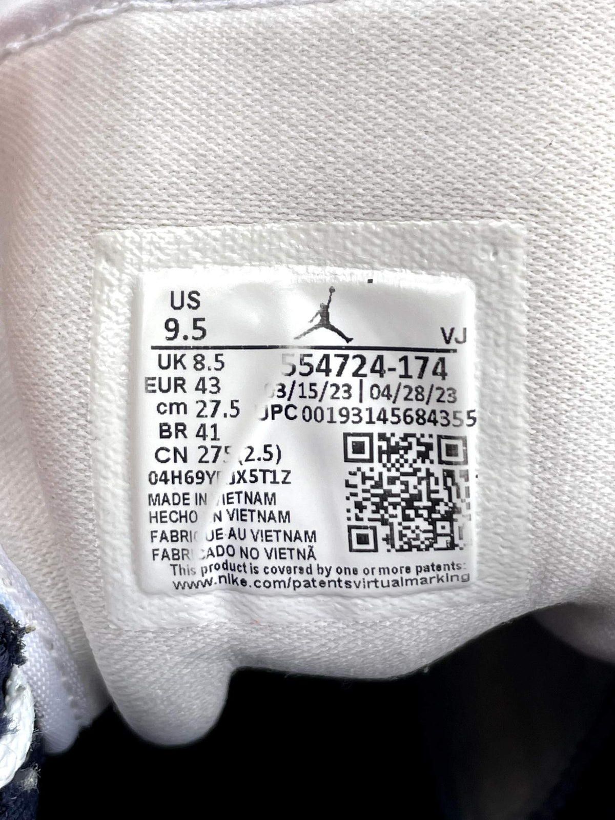 Jordan Air Jordan 1 Mid SE Obsidian — buty sportowe męskie w bardzo dobrym stanie rozmiar 43, opcjonalne zdjęcie 2