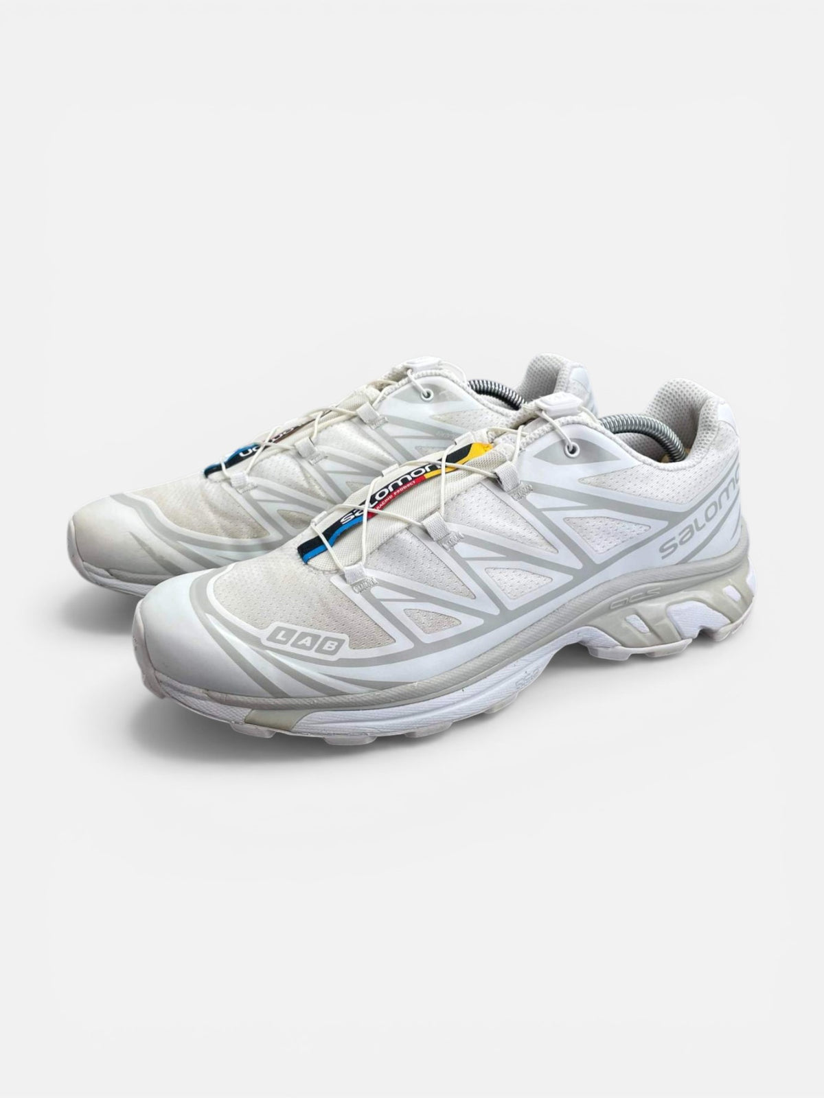 Salomon XT-6 White Lunar Rock — buty sportowe męskie w bardzo dobrym stanie rozmiar 44 1/3, widok z boku