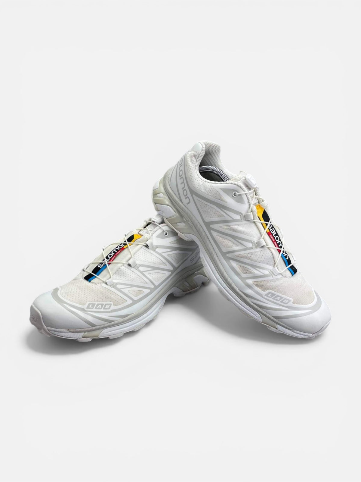 Salomon XT-6 White Lunar Rock — buty sportowe męskie w bardzo dobrym stanie rozmiar 44 1/3, boczny profil