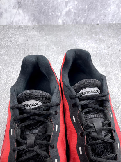 Nike Air Max Dn8 Black Bright Crimson — buty sportowe męskie w bardzo dobrym stanie rozmiar 44.5, zapiętki butów
