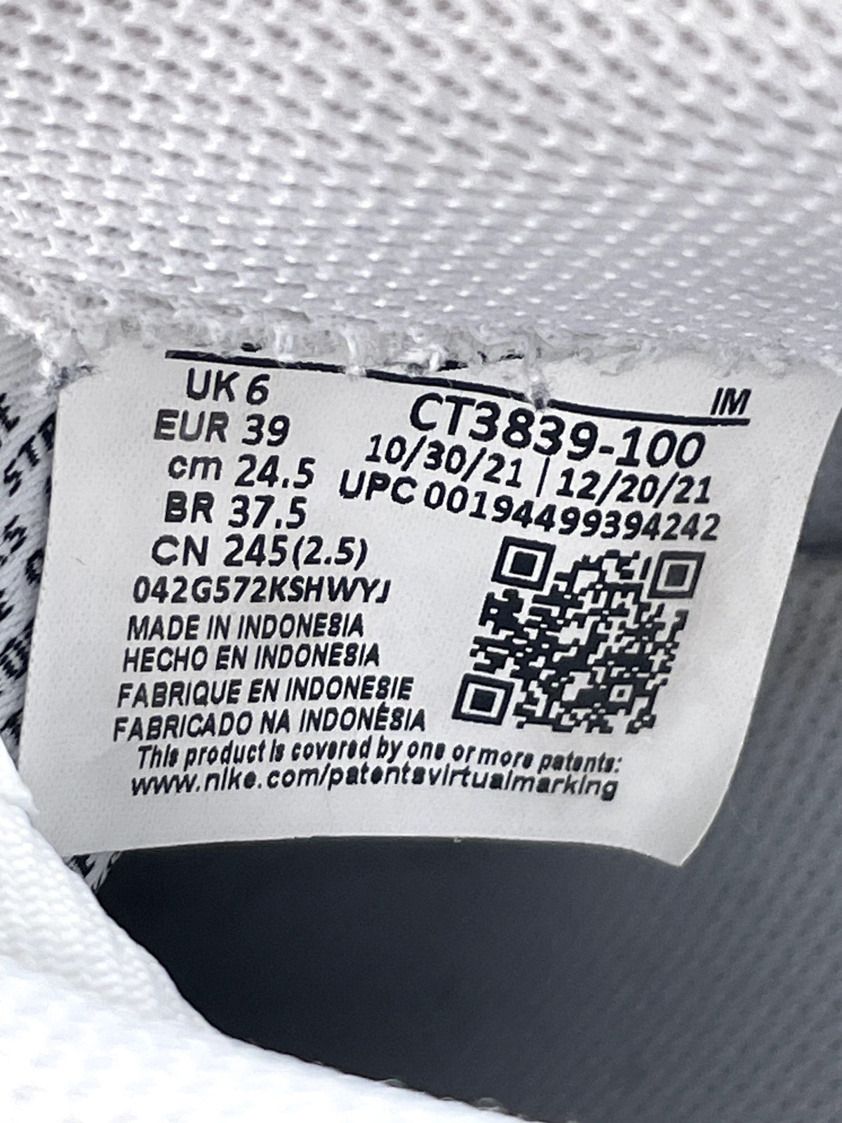 Nike Air Force 1 Low '07 White Black — buty sportowe damskie w bardzo dobrym stanie rozmiar 39, opcjonalne zdjęcie 2