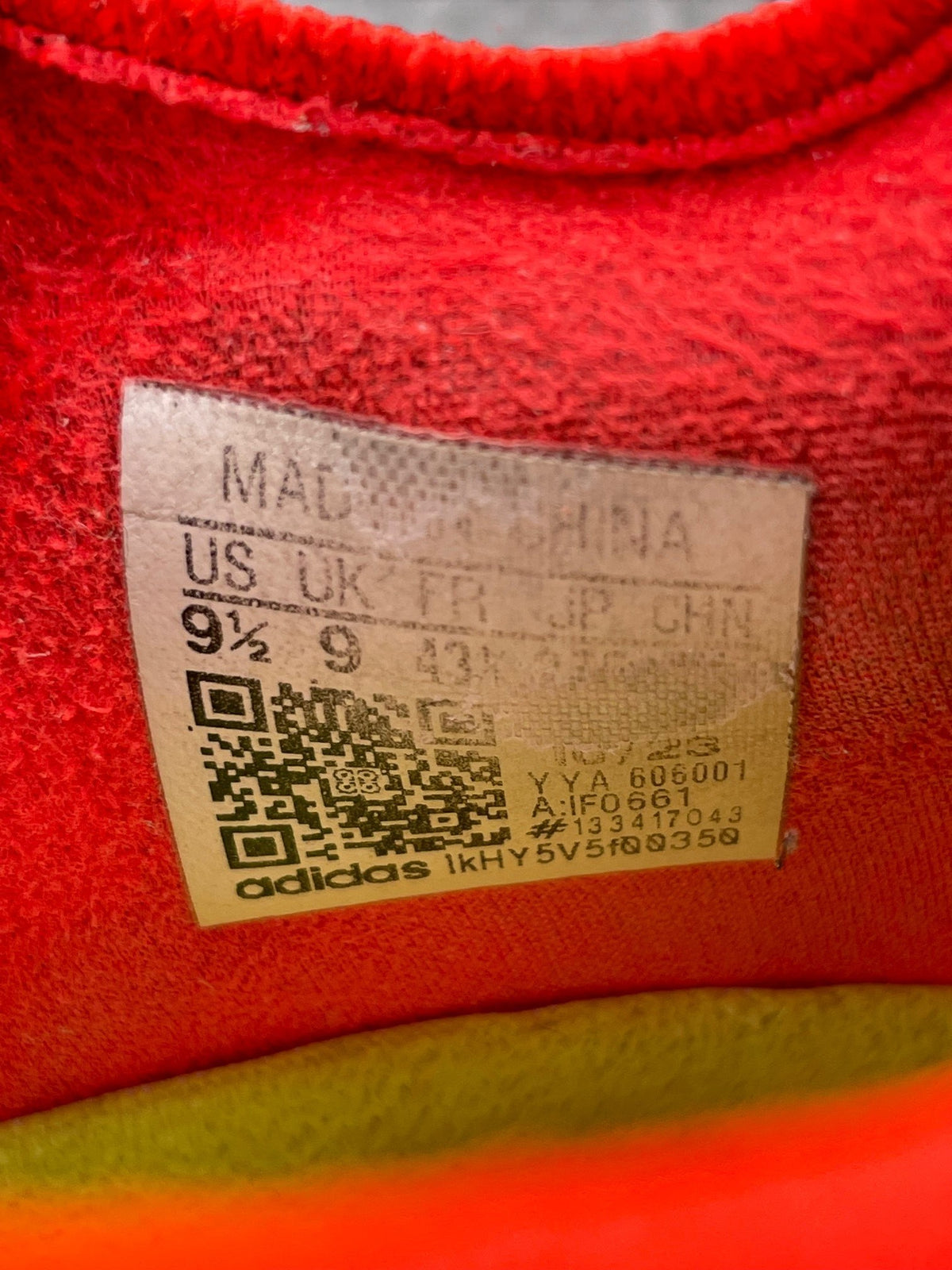 Adidas X Crazyfast Elite Energy Citrus Pack — buty sportowe męskie w bardzo dobrym stanie rozmiar 43 1/3, wewnętrzny panel prawego buta