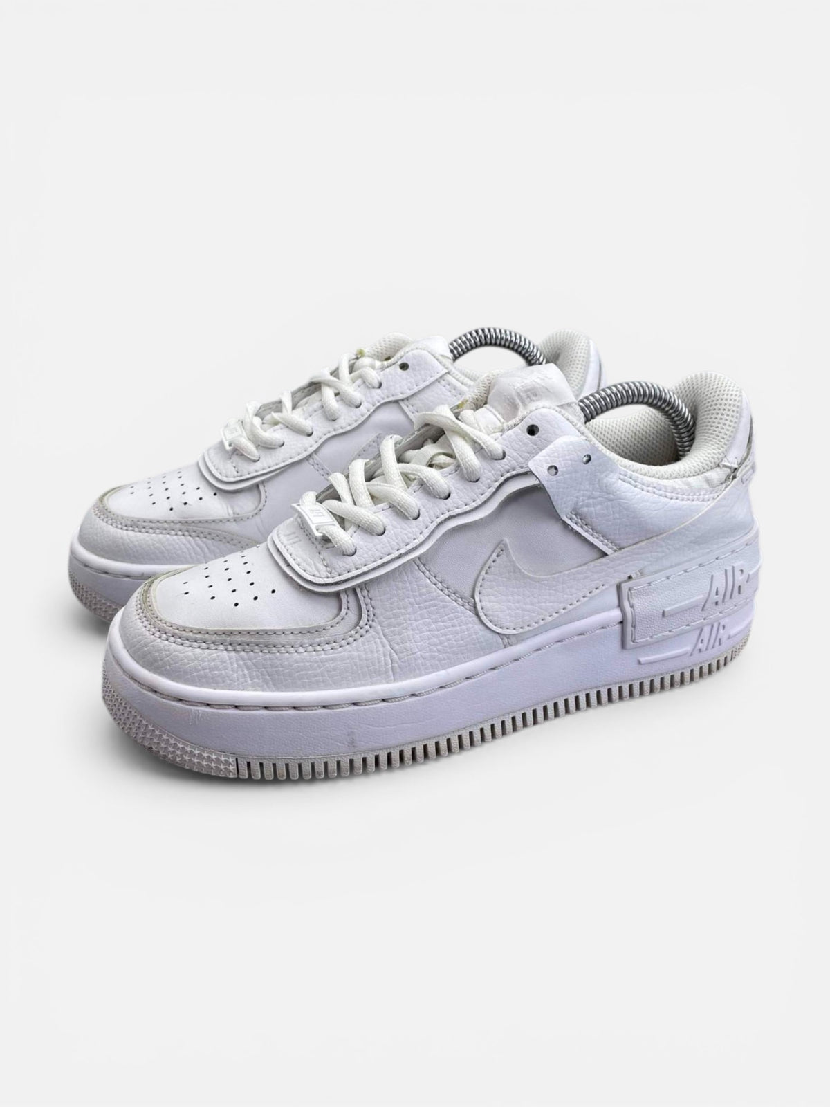 Nike Air Force 1 Shadow Triple White — buty sportowe damskie w bardzo dobrym stanie rozmiar 36.5, widok z boku