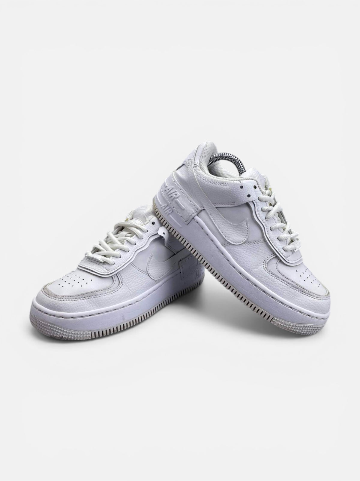 Nike Air Force 1 Shadow Triple White — buty sportowe damskie w bardzo dobrym stanie rozmiar 36.5, boczny profil
