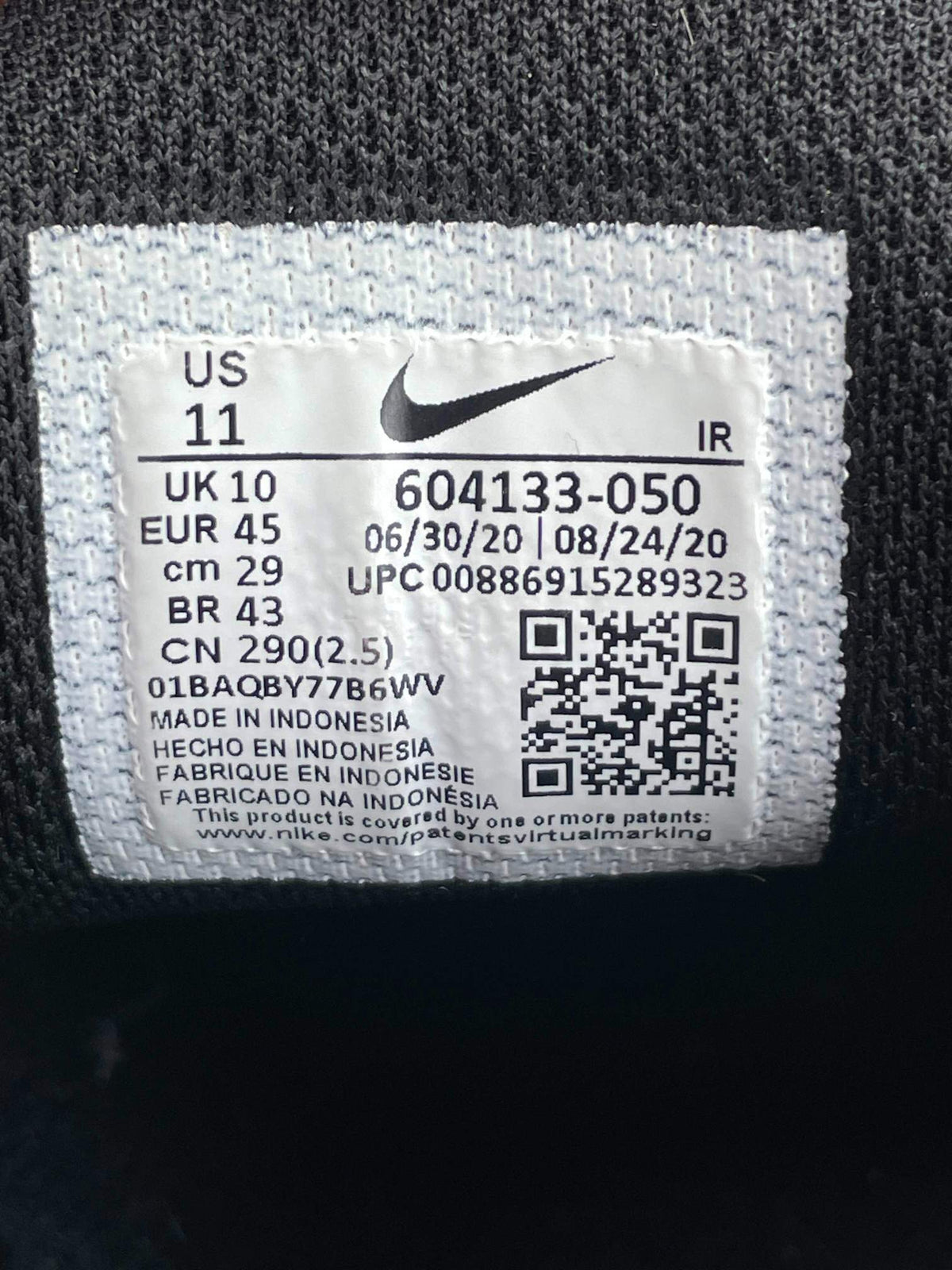Nike Air Max Plus Triple Black — buty sportowe męskie w bardzo dobrym stanie rozmiar 45, opcjonalne zdjęcie 2
