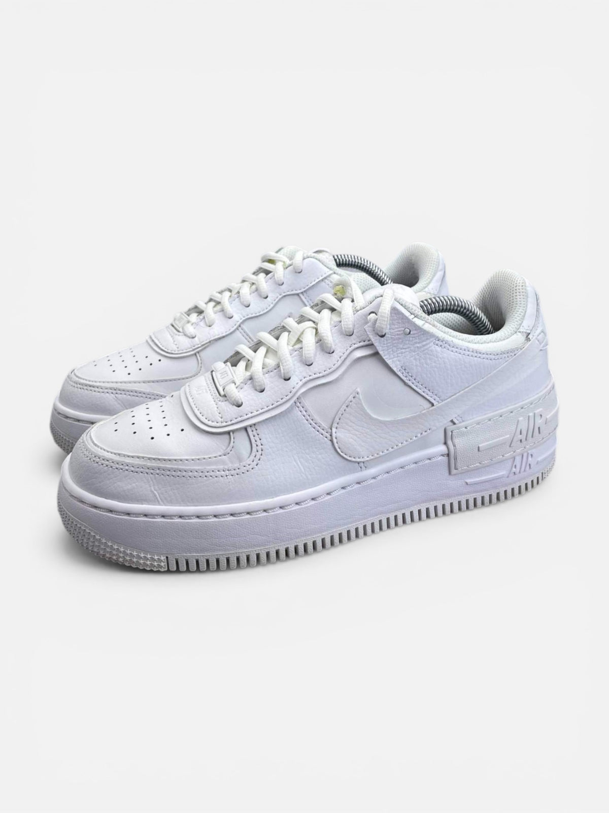 Nike Air Force 1 Shadow Triple White — buty sportowe damskie w bardzo dobrym stanie rozmiar 40, widok z boku