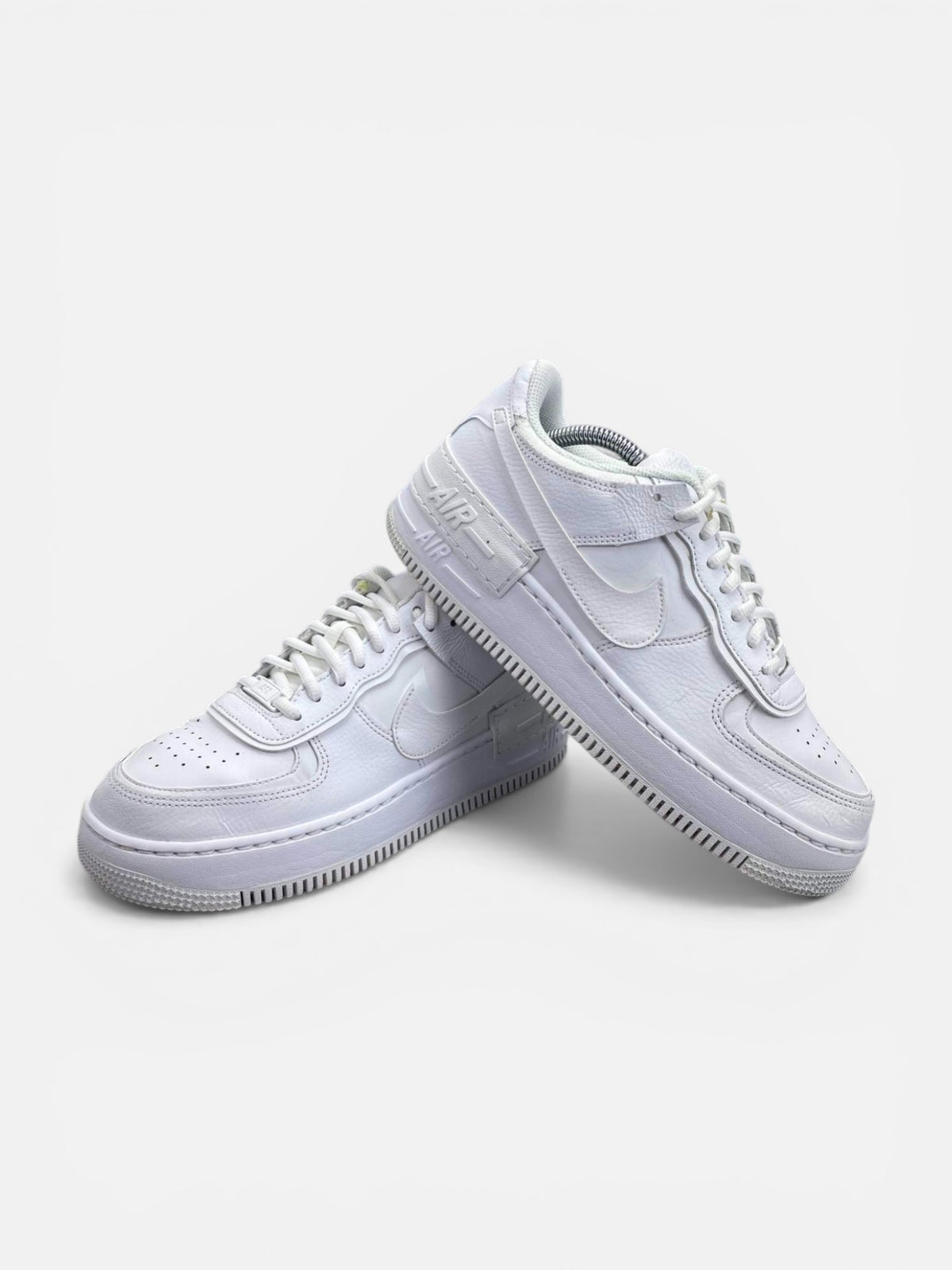 Nike Air Force 1 Shadow Triple White — buty sportowe damskie w bardzo dobrym stanie rozmiar 40, boczny profil