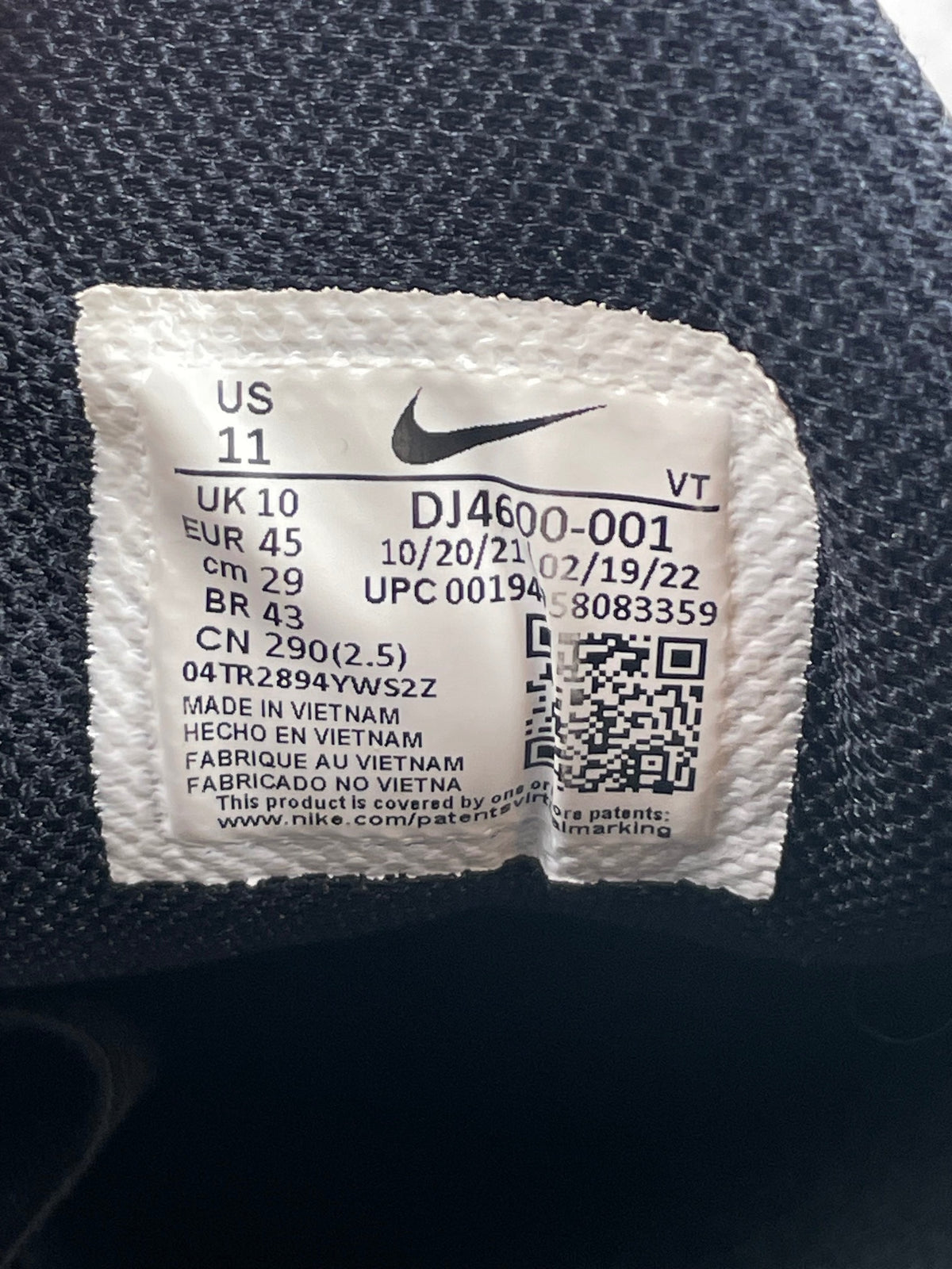 Nike Air Max Plus 3 Black White — buty sportowe męskie w bardzo dobrym stanie rozmiar 45, opcjonalne zdjęcie 2