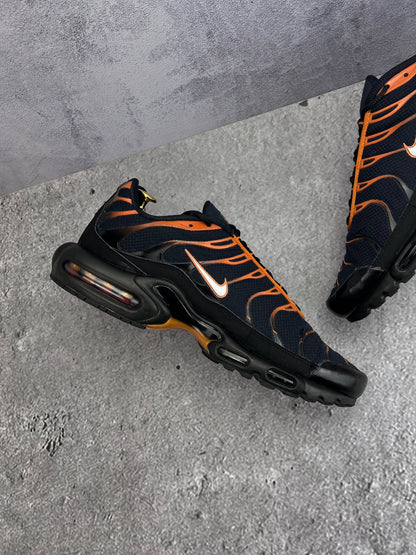 Nike Air Max Plus Dark Obsidian Monarch — buty sportowe męskie w bardzo dobrym stanie rozmiar 47.5, wewnętrzny panel lewego buta