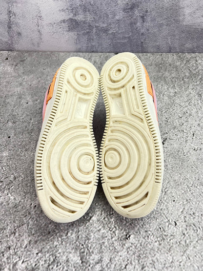 Nike Air Force 1 Shadow Triple White — buty sportowe damskie w bardzo dobrym stanie rozmiar 41, widok z tyłu