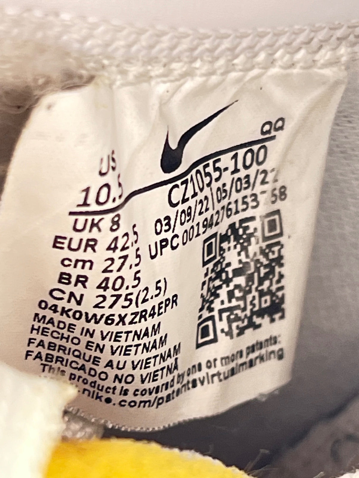 Nike Blazer Mid '77 White Black — buty sportowe męskie w dobrym stanie rozmiar 42.5, opcjonalne zdjęcie 1