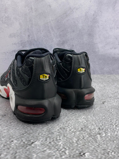 Nike Air Max Plus Premium Black Red — buty sportowe męskie w bardzo dobrym stanie rozmiar 41, widok z tyłu