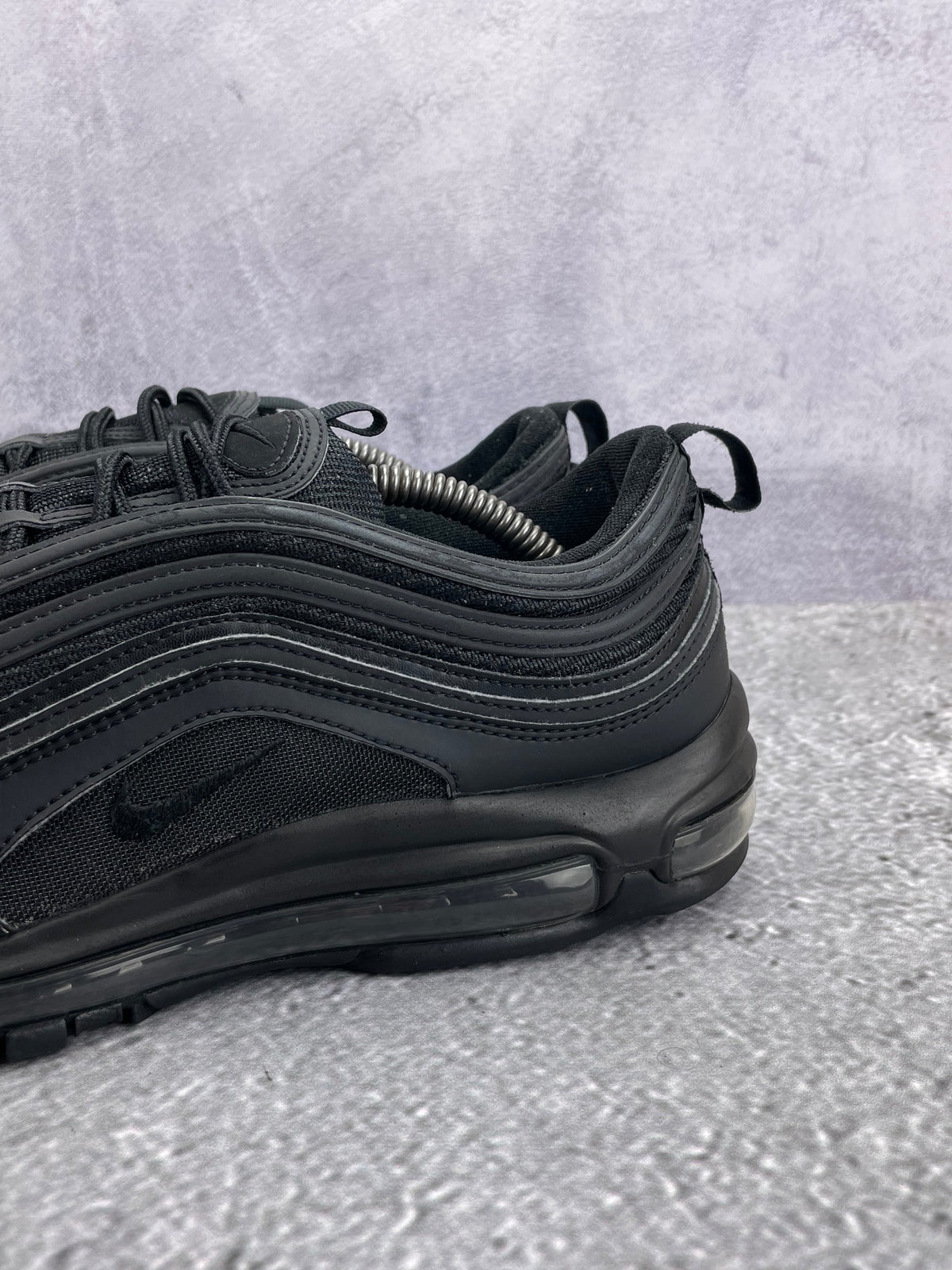 Nike Air Max 97 Triple Black AM97 Triple Black — buty sportowe męskie w bardzo dobrym stanie rozmiar 46, opcjonalne zdjęcie 1