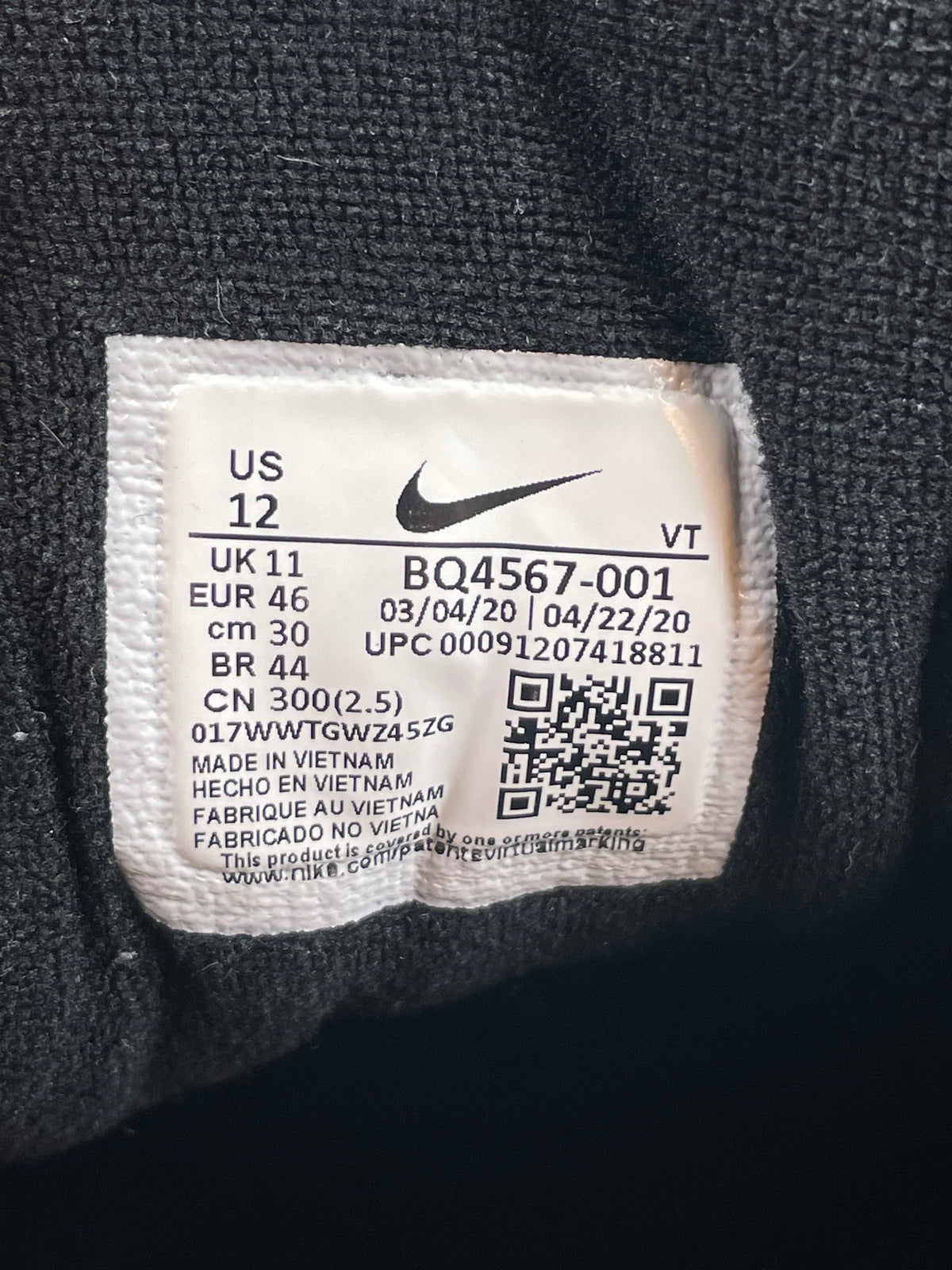 Nike Air Max 97 Triple Black AM97 Triple Black — buty sportowe męskie w bardzo dobrym stanie rozmiar 46, opcjonalne zdjęcie 2