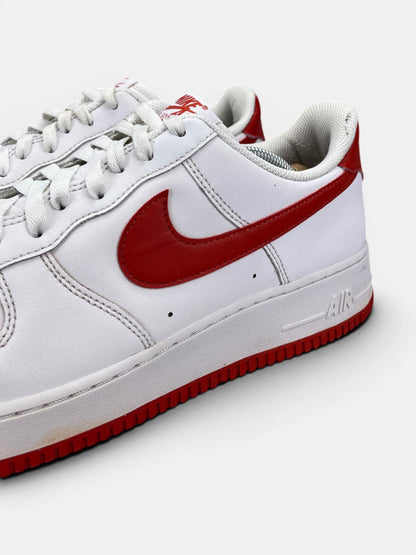 Nike Air Force 1 Low White/Dragon Red — buty sportowe męskie w bardzo dobrym stanie rozmiar 46, opcjonalne zdjęcie 1