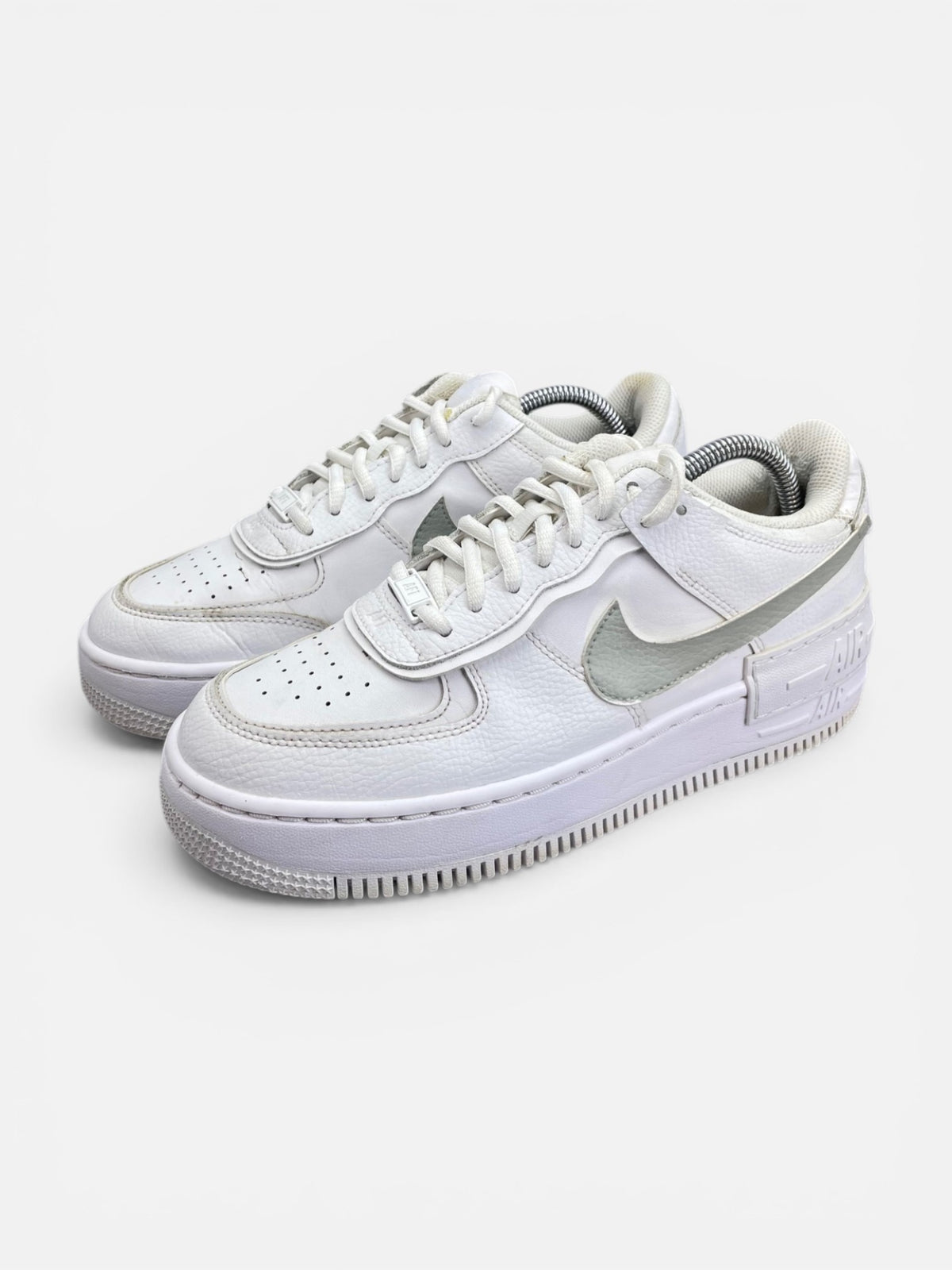 Nike Air Force 1 Shadow Triple White — buty sportowe męskie w bardzo dobrym stanie rozmiar 40, widok z boku