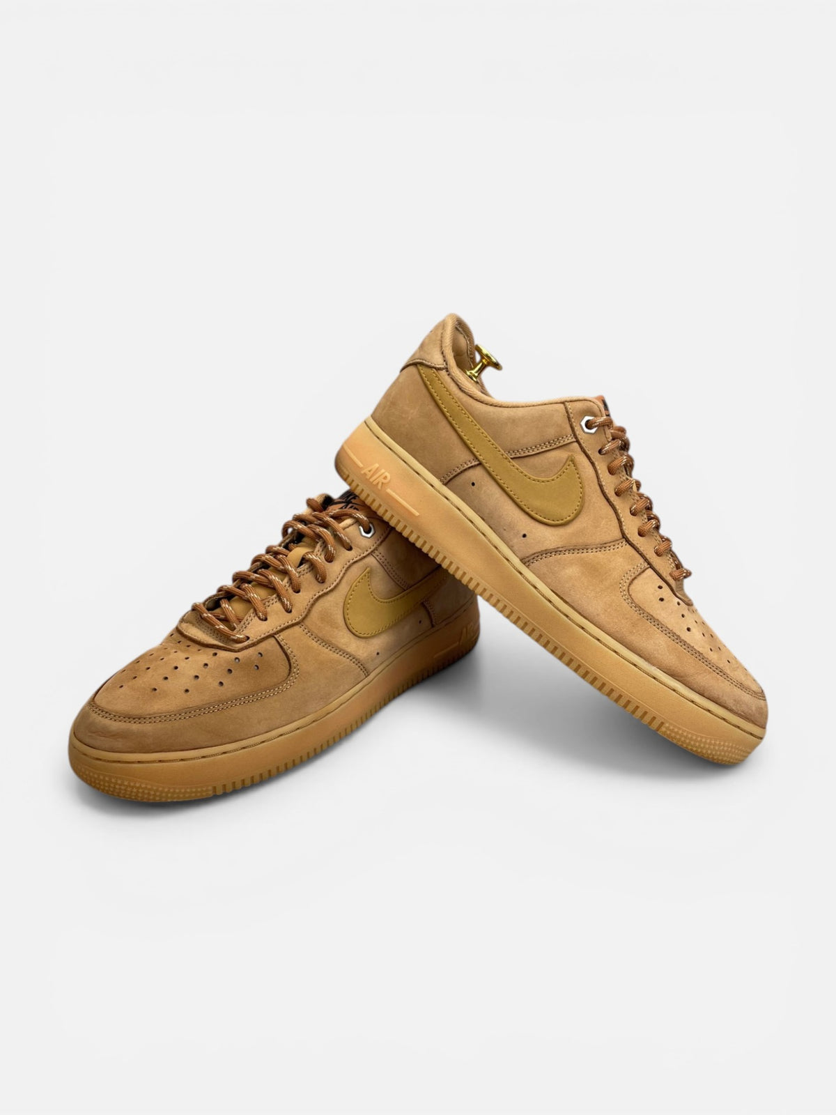 Nike Air Force 1 '07 WB Flax — buty sportowe męskie w bardzo dobrym stanie rozmiar 44, boczny profil