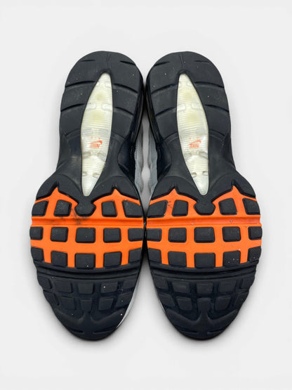 Nike Air Max 95 Wolf Grey Safety Orange (Pure Platinum) — buty sportowe męskie w bardzo dobrym stanie rozmiar 44, podeszwa